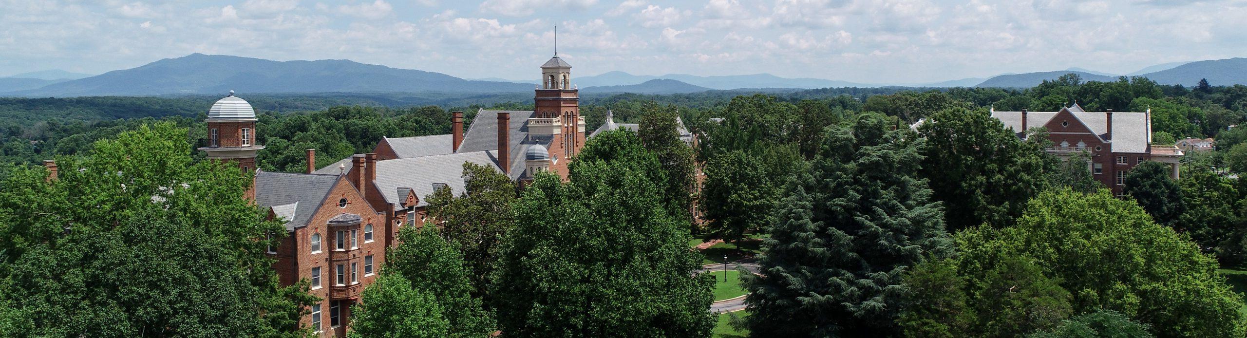 Aerial photo of campus