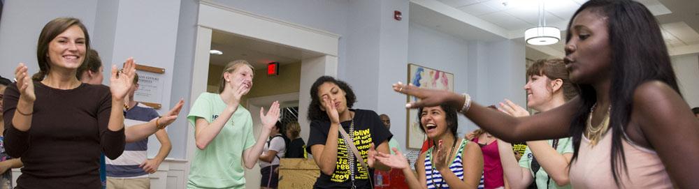 Orientation social night for at the Student Center