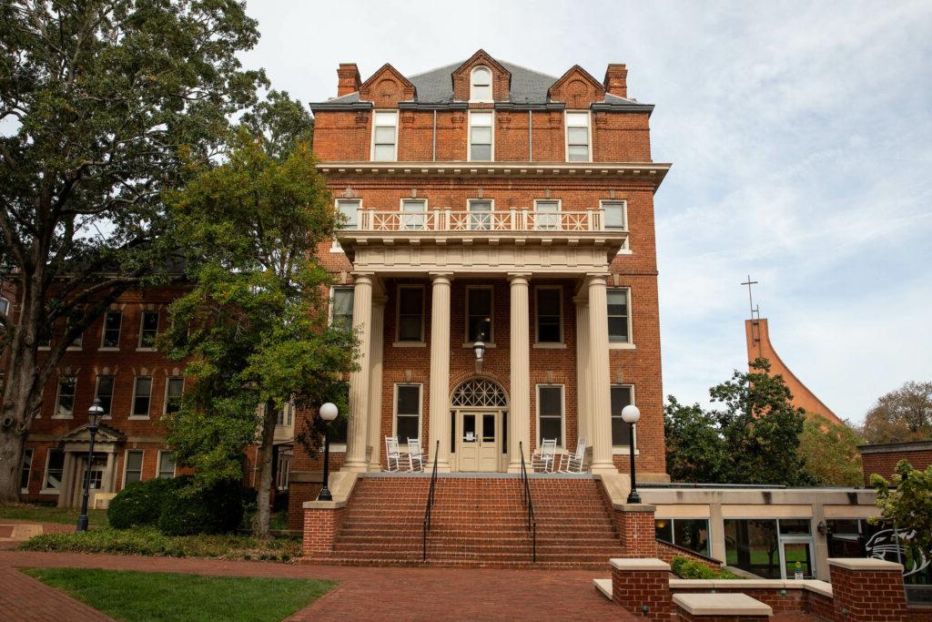 West Hall front entrance and porch